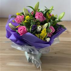 Rose, Lily and Freesia Bouquet