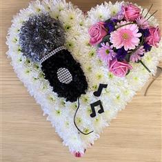 HEART WITH MICROPHONE 